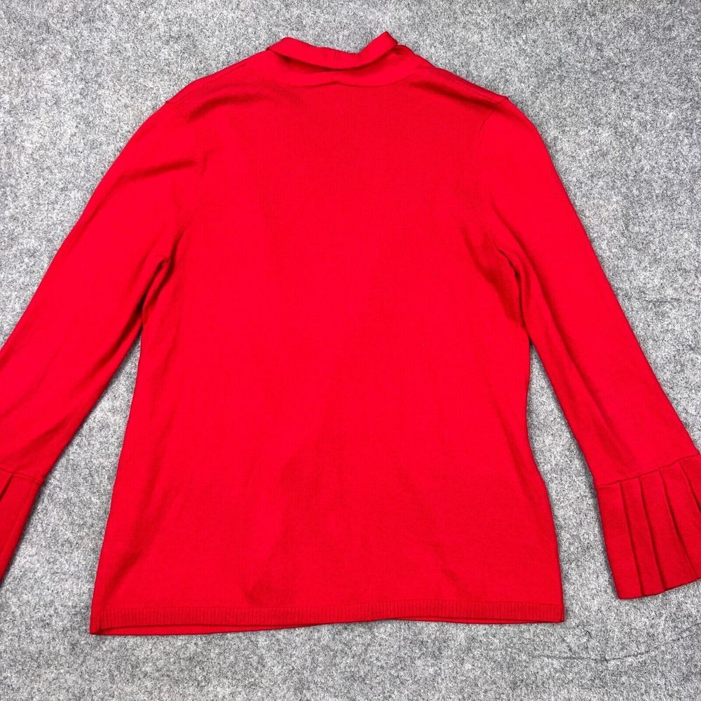 Talbots Red Open Front Cardigan - Picture 7 of 10